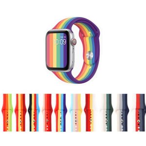 بند آبرنگی ساعت هوشمند اپل واچ سری 7 Apple Watch 7 45mm