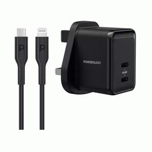اداپتور شارژر دیواری پاورولوژی PowerOlogy Dual Port 35W